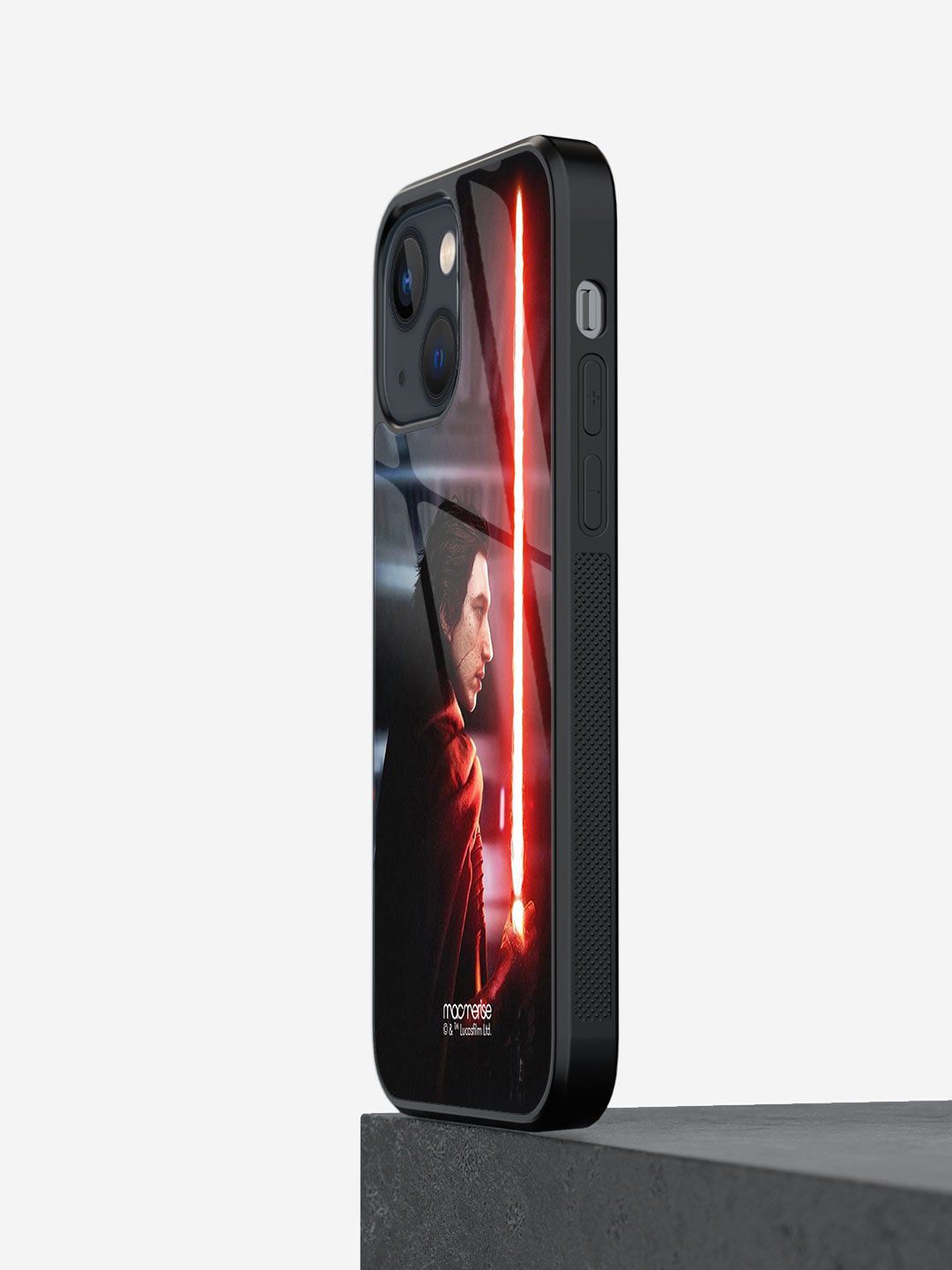 macmerise Red & Black Light Saber Red iPhone 13 Phone Back Case Price in India