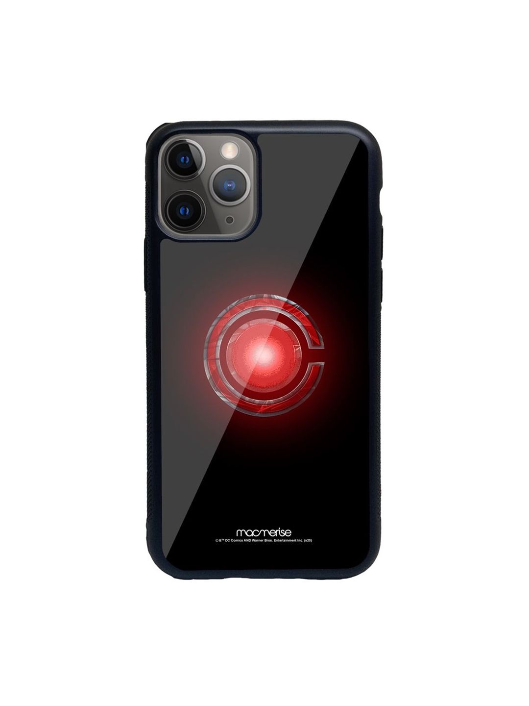 macmerise Black & Red Logo Cyborg iPhone 11 Pro Max Phone Back Case Price in India