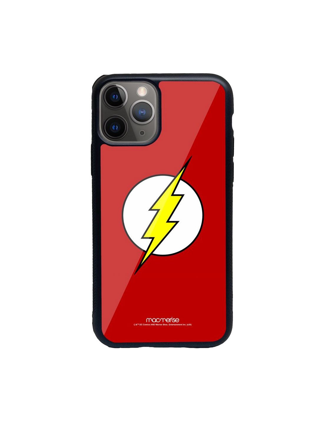 macmerise Red Flash Logo Printed iPhone 13 Back Cover Price in India