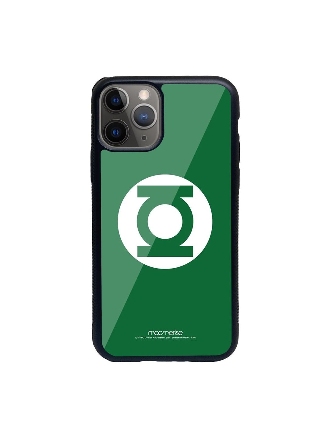 macmerise Green Printed Glass iPhone 11 Pro Back Case Price in India