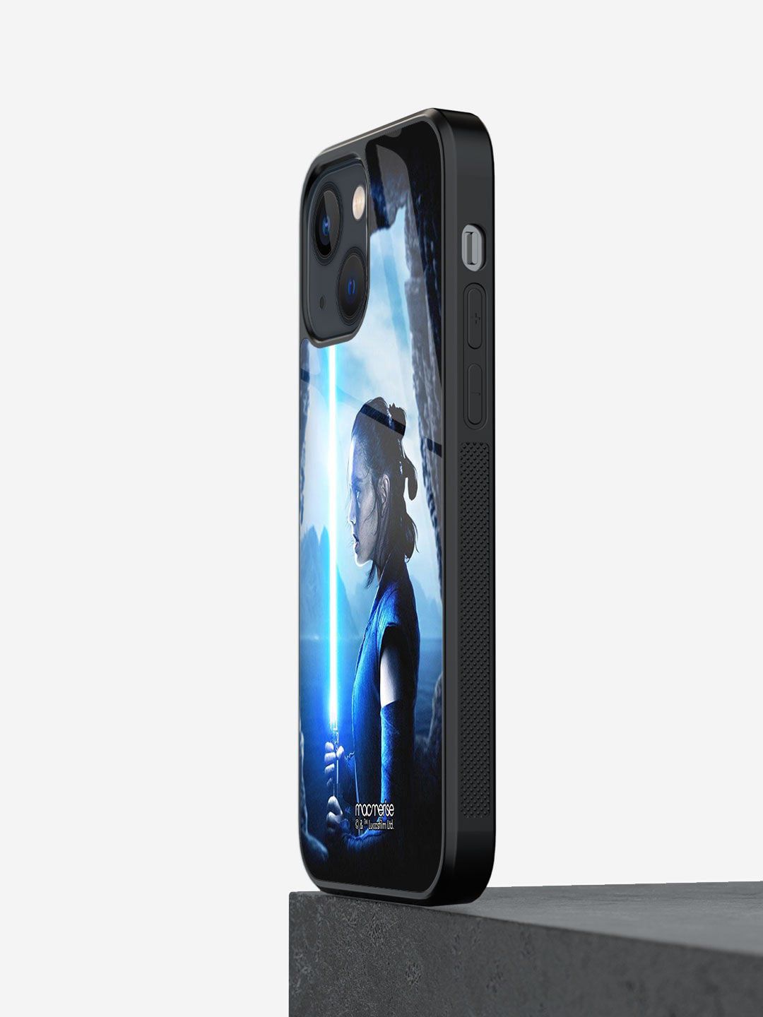 macmerise Blue Printed Light Saber Glass Iphone 12 Mini Phone Case Price in India