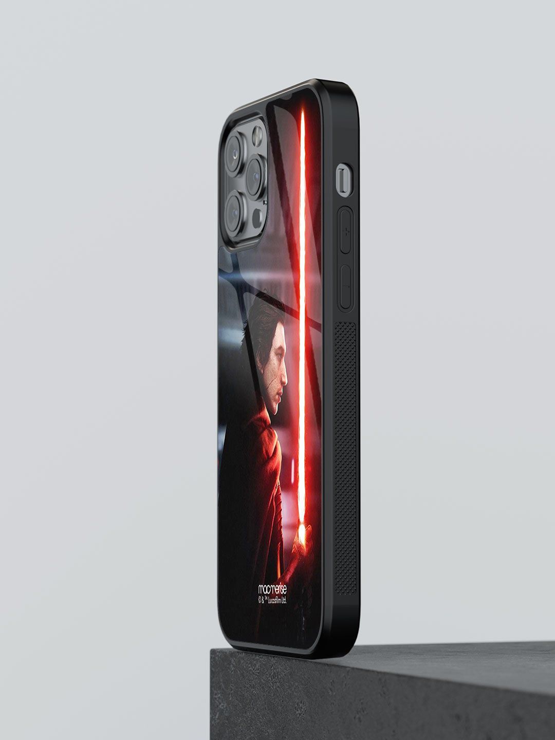 macmerise Red Printed Light Saber iPhone 13 Pro Max Back Case Price in India