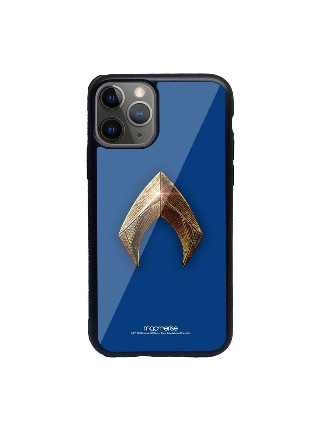 macmerise Blue & Beige Logo Aquaman iPhone 11 Pro Back Case Price in India