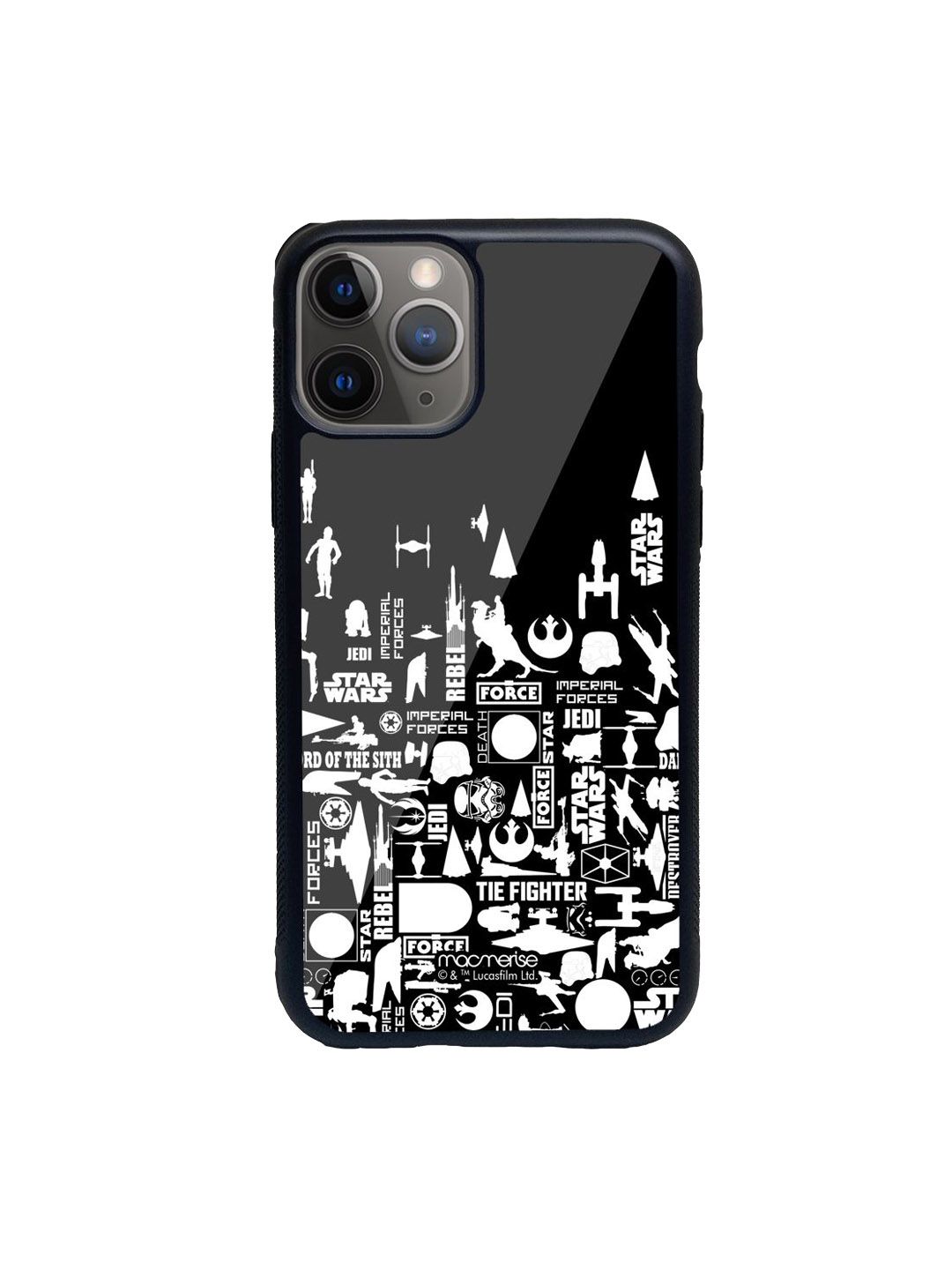 macmerise Black & White Star Wars Era  iPhone 11 Pro Max Back Case Price in India