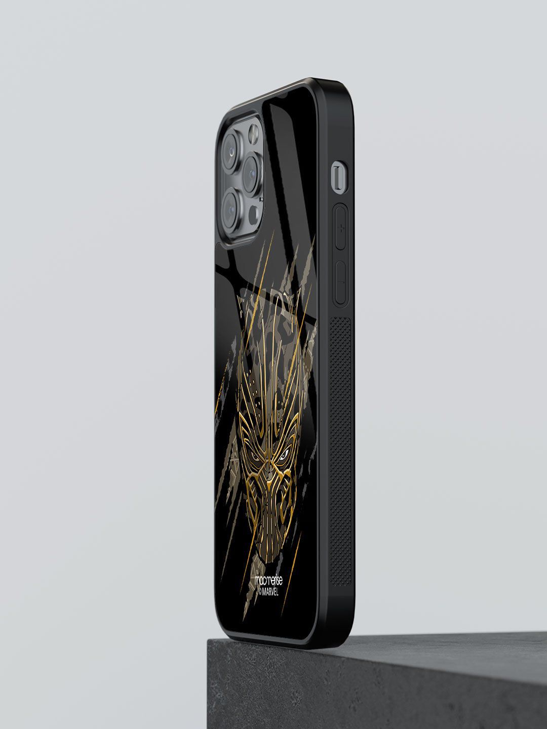 macmerise Black Printed Headstrong Contender iPhone 12 Pro Max Back Case Price in India