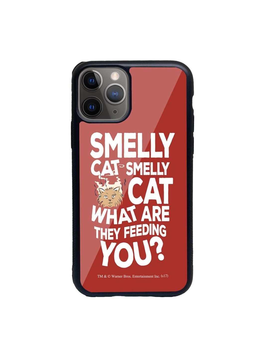 macmerise Red Printed Friends Smelly Cat iPhone 11 Pro Back Case Price in India