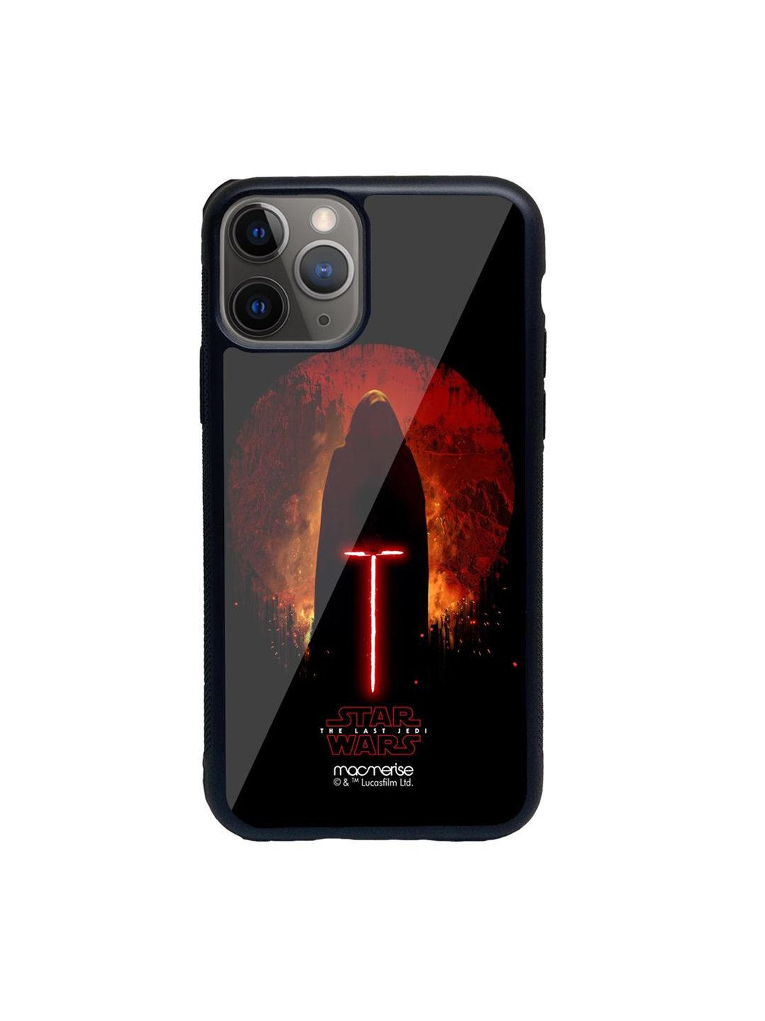 macmerise Black Printed Embrace The Darkness Within iPhone 11 Pro Back Case Price in India