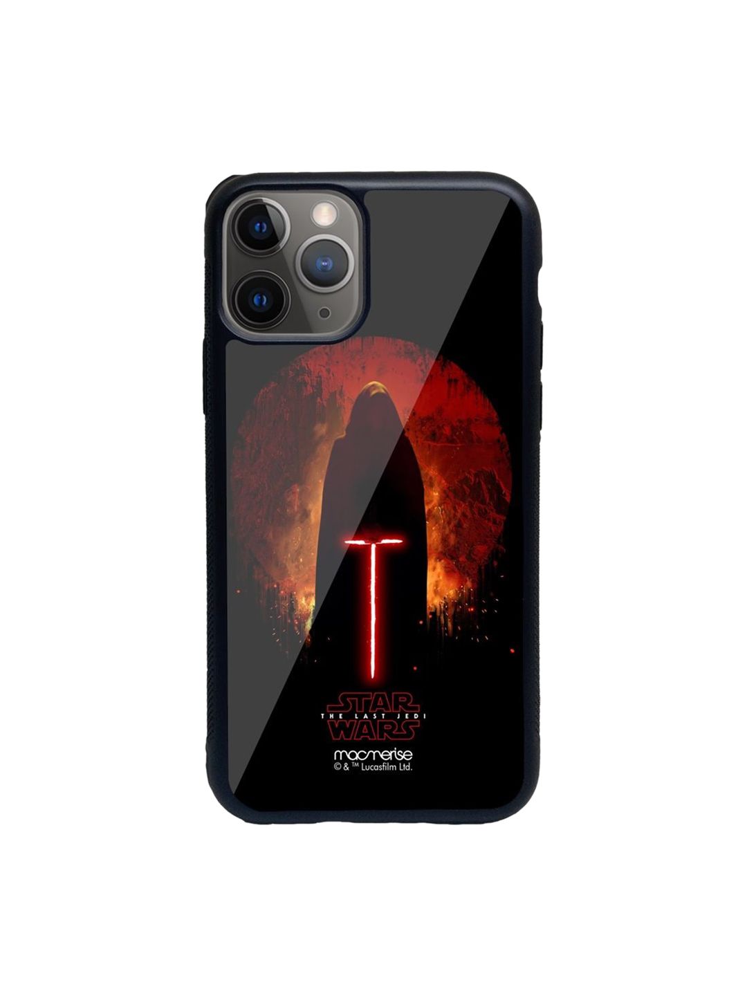 macmerise Black & Red Embrace The Darkness Within  iPhone 11 Pro Max Back Case Price in India