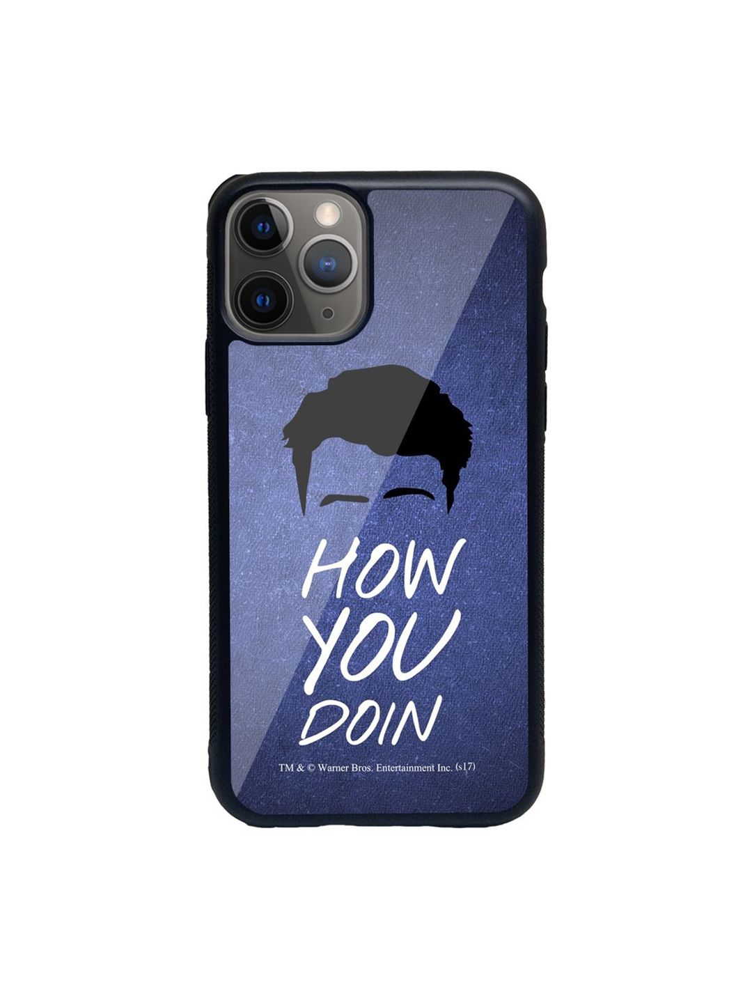 macmerise Blue Printed iPhone 11 Pro Glass Phone Case Price in India