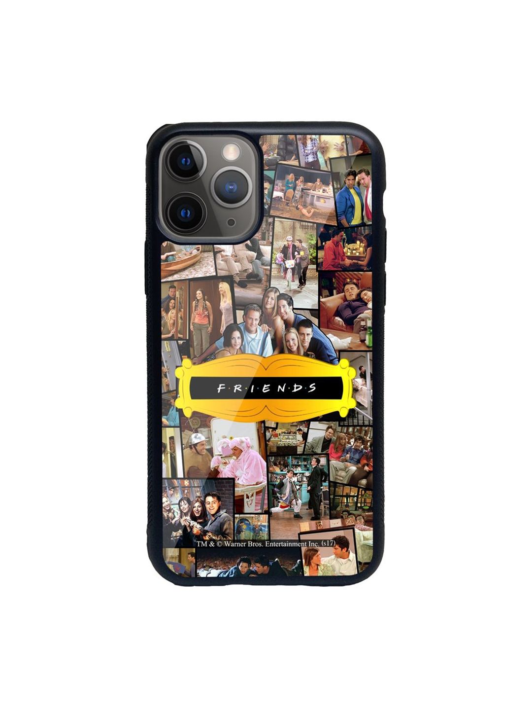 macmerise Black Printed Friends Collage iPhone 11 Pro Max Back Case Price in India