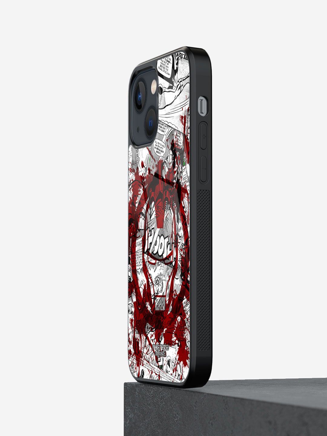 macmerise Red Printed Splash Out Ironman iPhone 13 Back Case Price in India