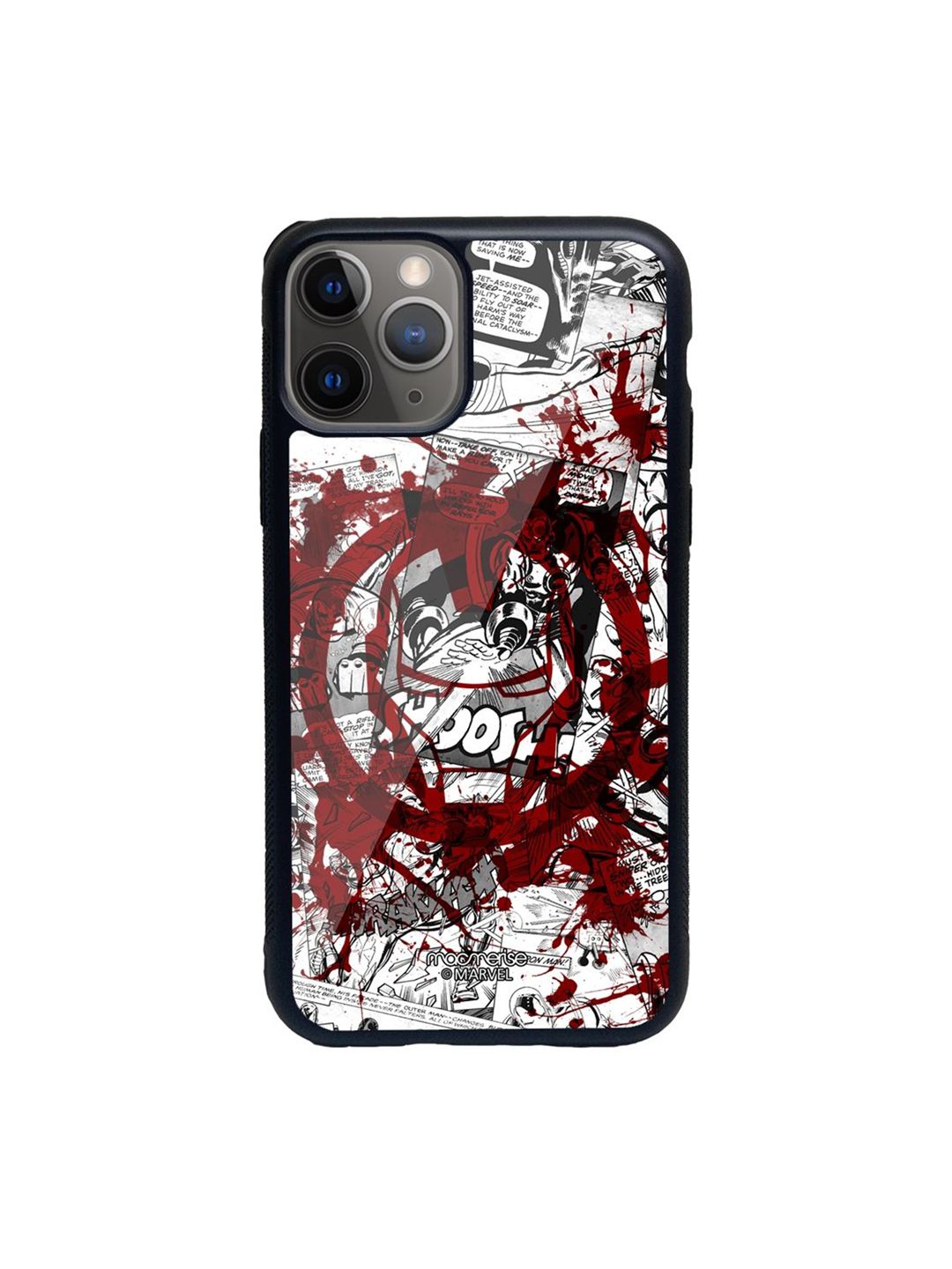 macmerise Red Printed Splash Out Ironman iPhone 11 Pro Back Case Price in India