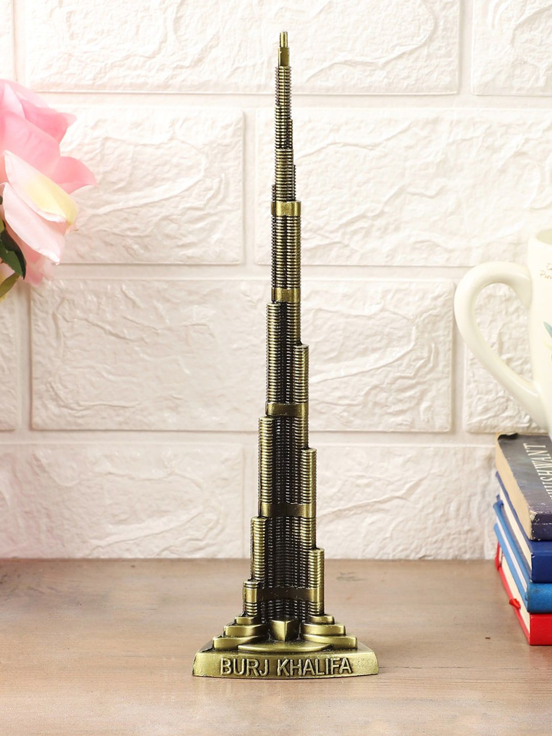 EXIM DECOR Metallic-Toned  Solid Burj Khalifa Miniature Showpiece Price in India