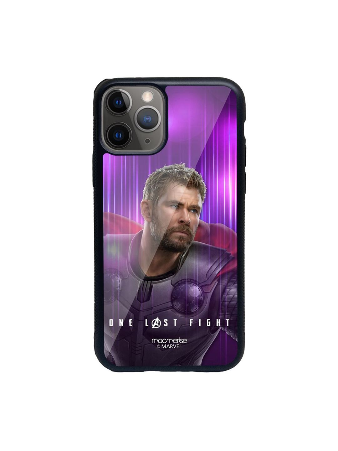 macmerise Purple One Last Fight Printed iPhone 11 Pro Glass Back Case Price in India