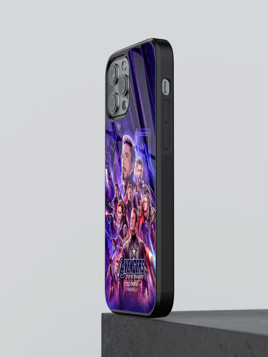 Macmerise Blue Printed Avengers Endgame Poster Iphone 12 Pro Max Mobile Back Case Price in India