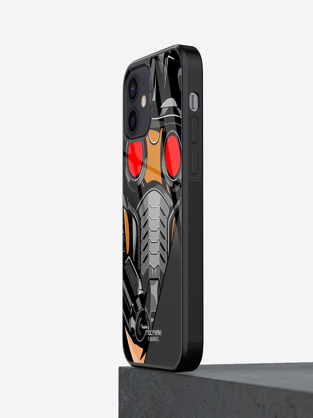 macmerise Black & Red Legendary Star Lord iPhone 12 Mini Back Case Price in India