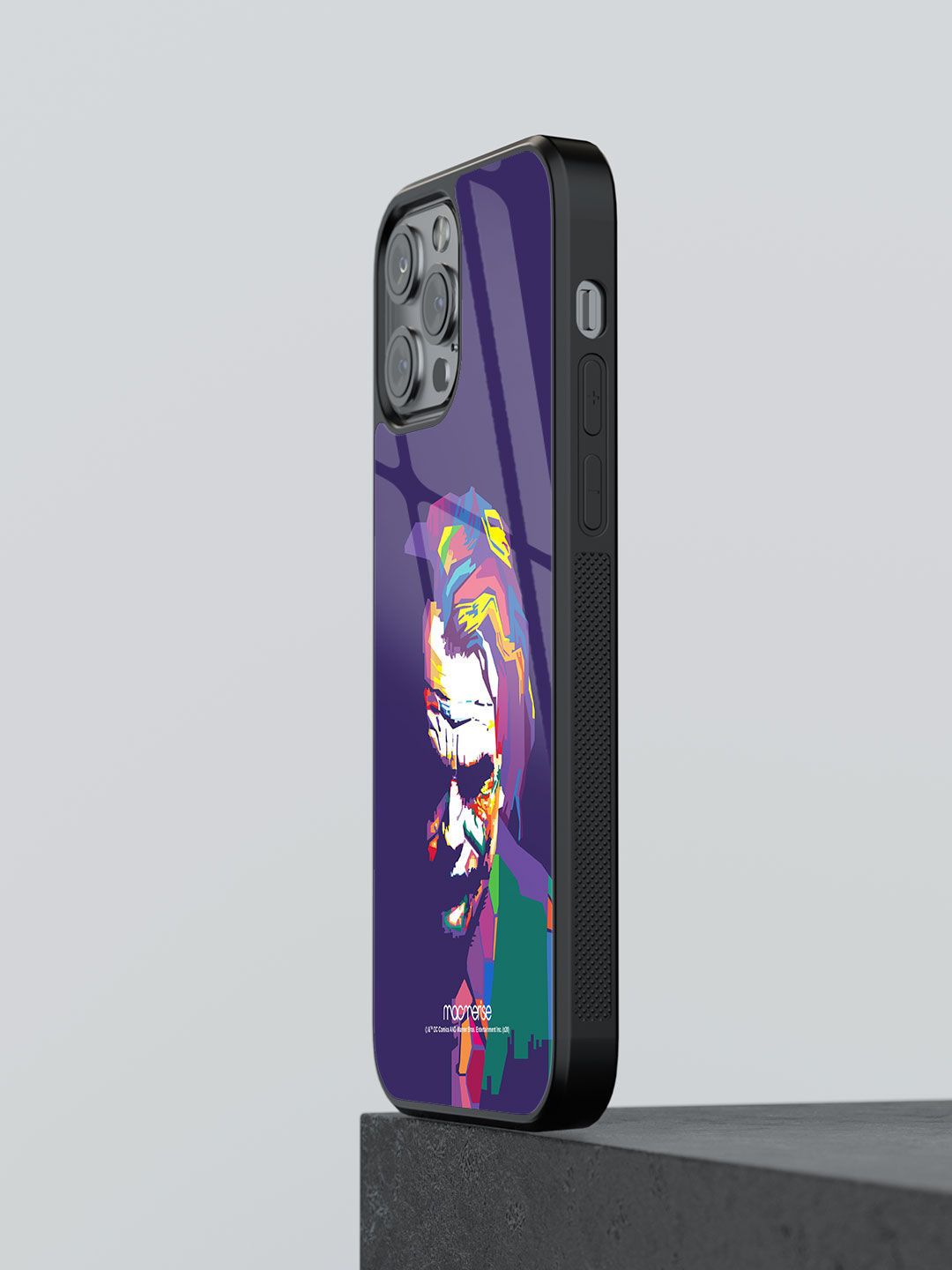 macmerise Purple Joker Art Printed iPhone 12 Pro Back Case Price in India