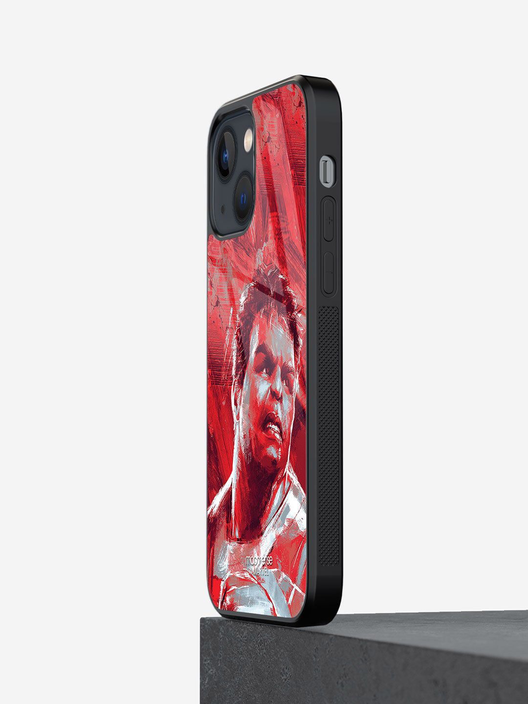 macmerise Red Charcoal Art Hulk iPhone 13 Mobile Back Case Price in India