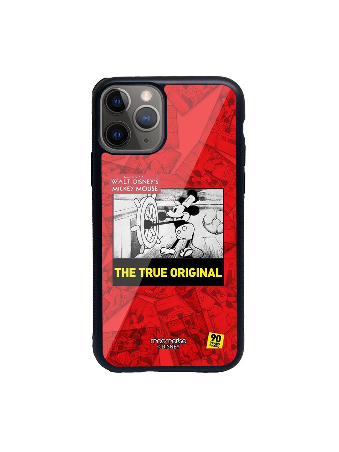 macmerise Red & White Mickey Potrait Mode iPhone 11 Pro Back Case Price in India