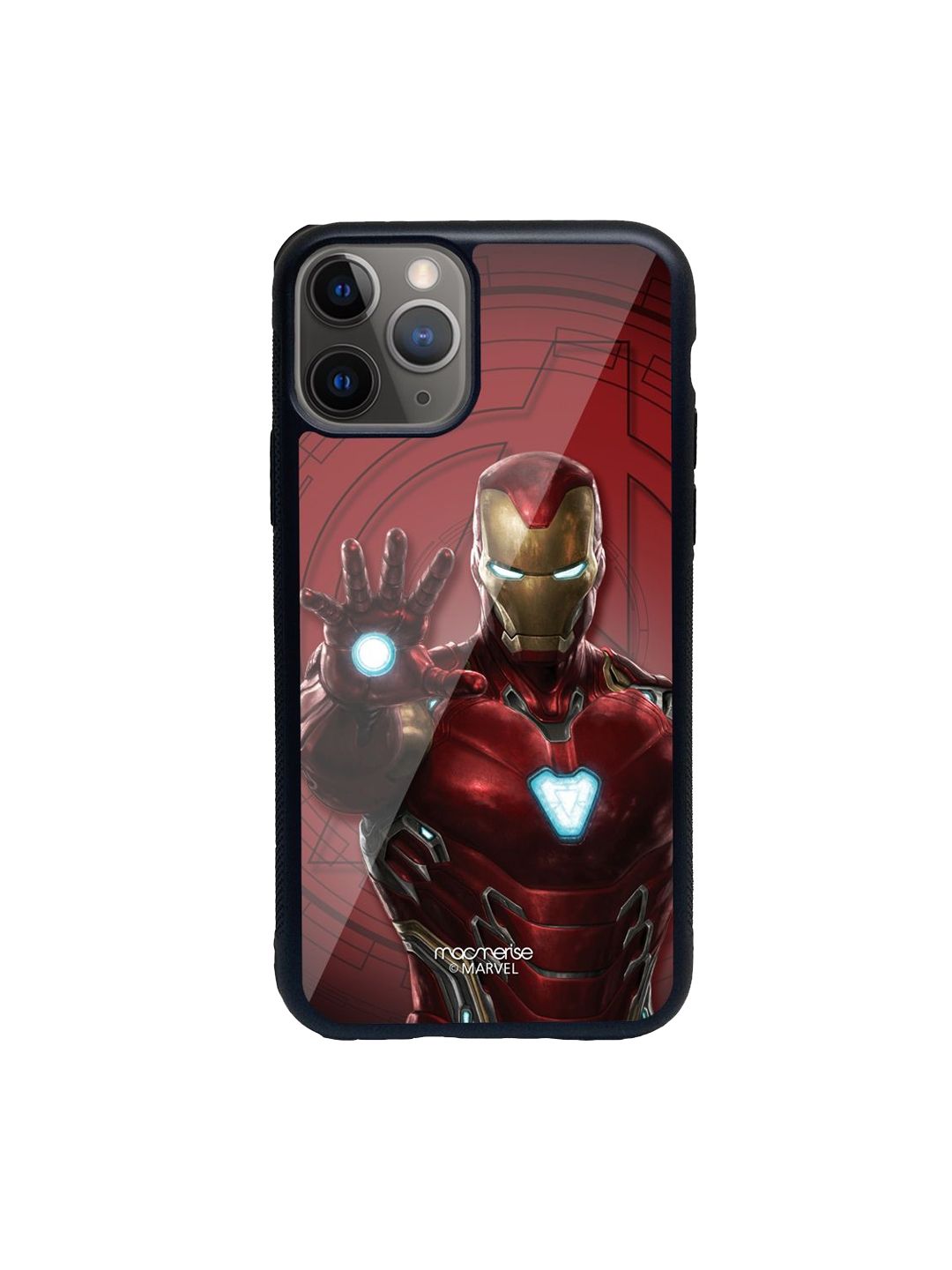 macmerise Red & Black Iron man Mark L Armor iPhone 11 Pro Back Case Price in India