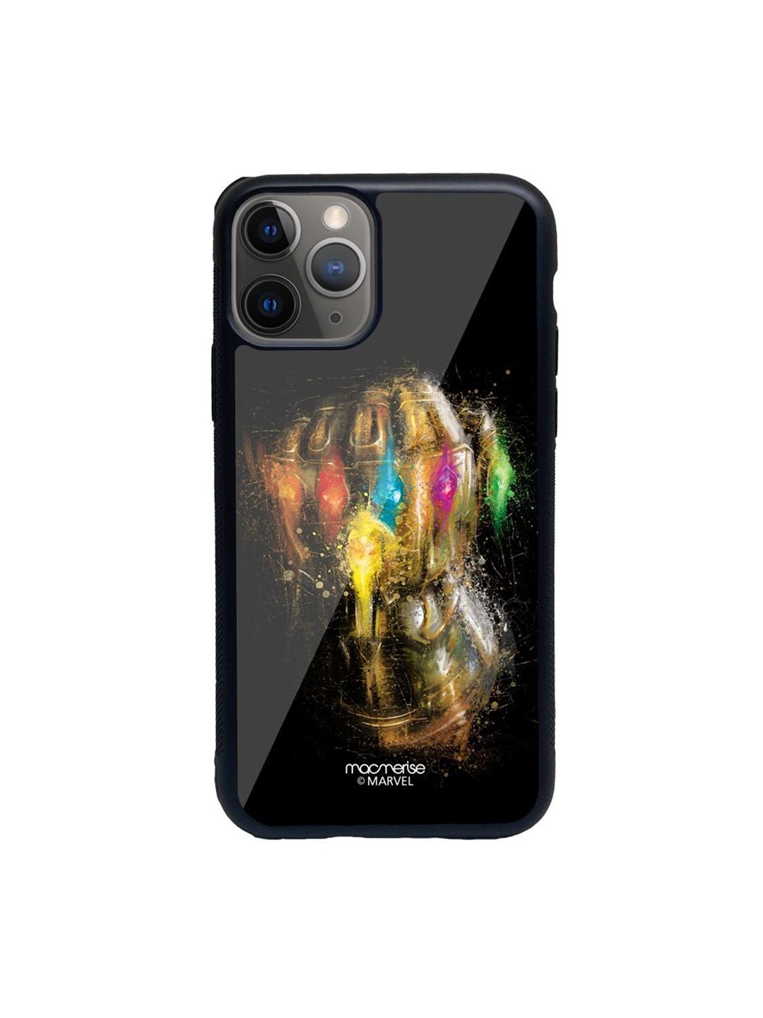 macmerise Black & Gold-Toned Gauntlet Brushstrokes iPhone 11 Pro Max Mobile Phone Case Price in India