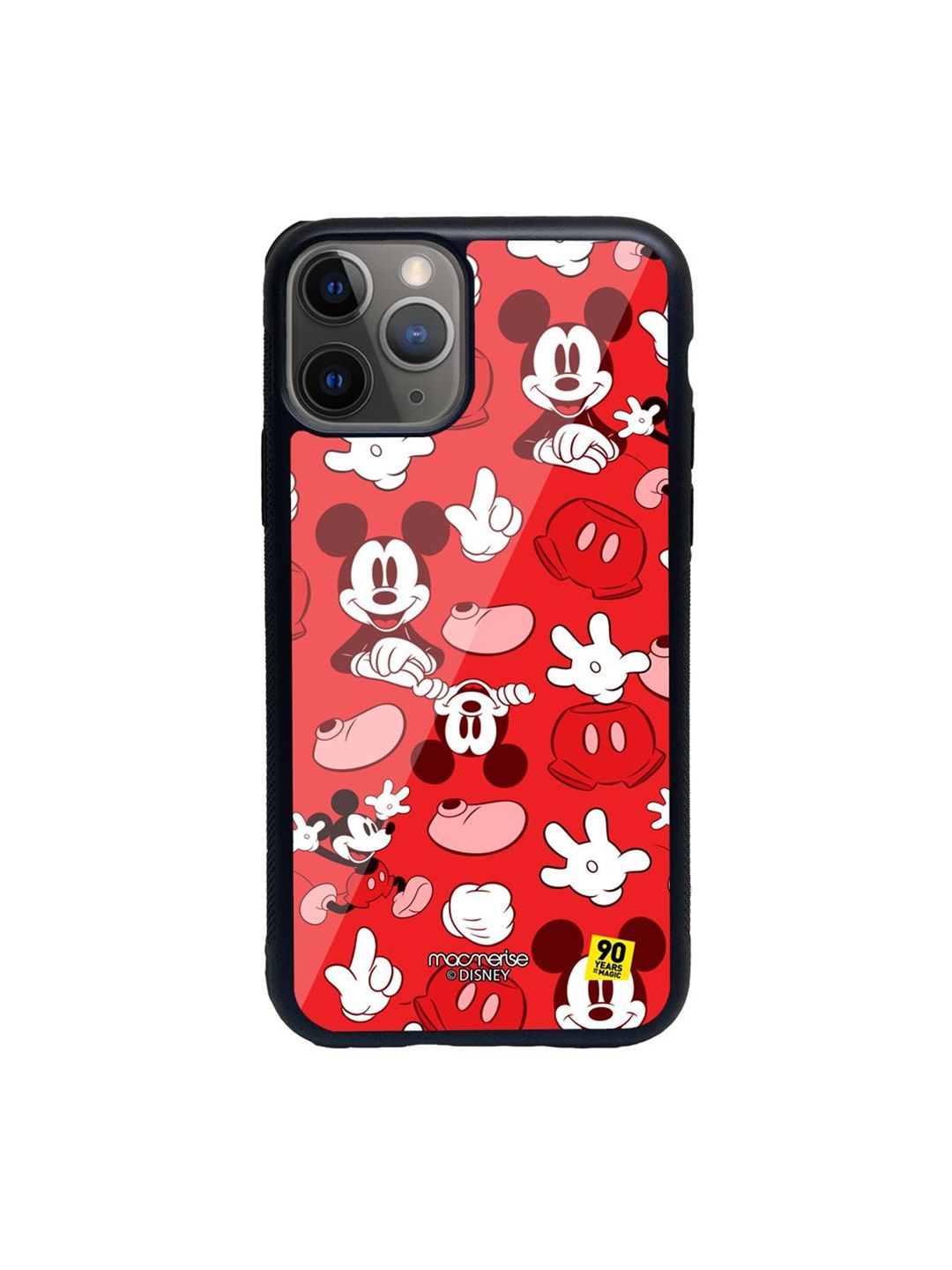 macmerise Red Mickey Printed iPhone 11 Pro Back Case Price in India