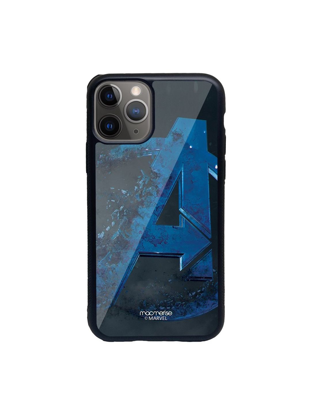 macmerise Blue & Black Endgame Logo iPhone 11 Pro Mobile Phone Case Price in India