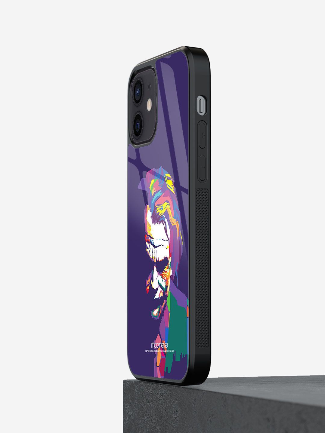 macmerise Purple & Green Joker Art iPhone 12 Mini Back Case Price in India