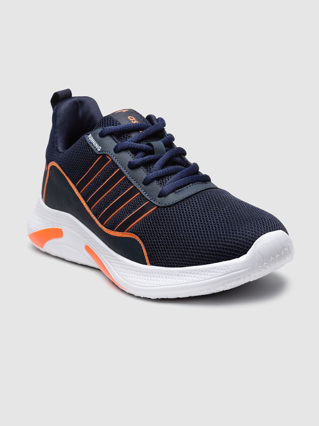 ASIAN Men Navy Blue Mesh Running Sports Shoes