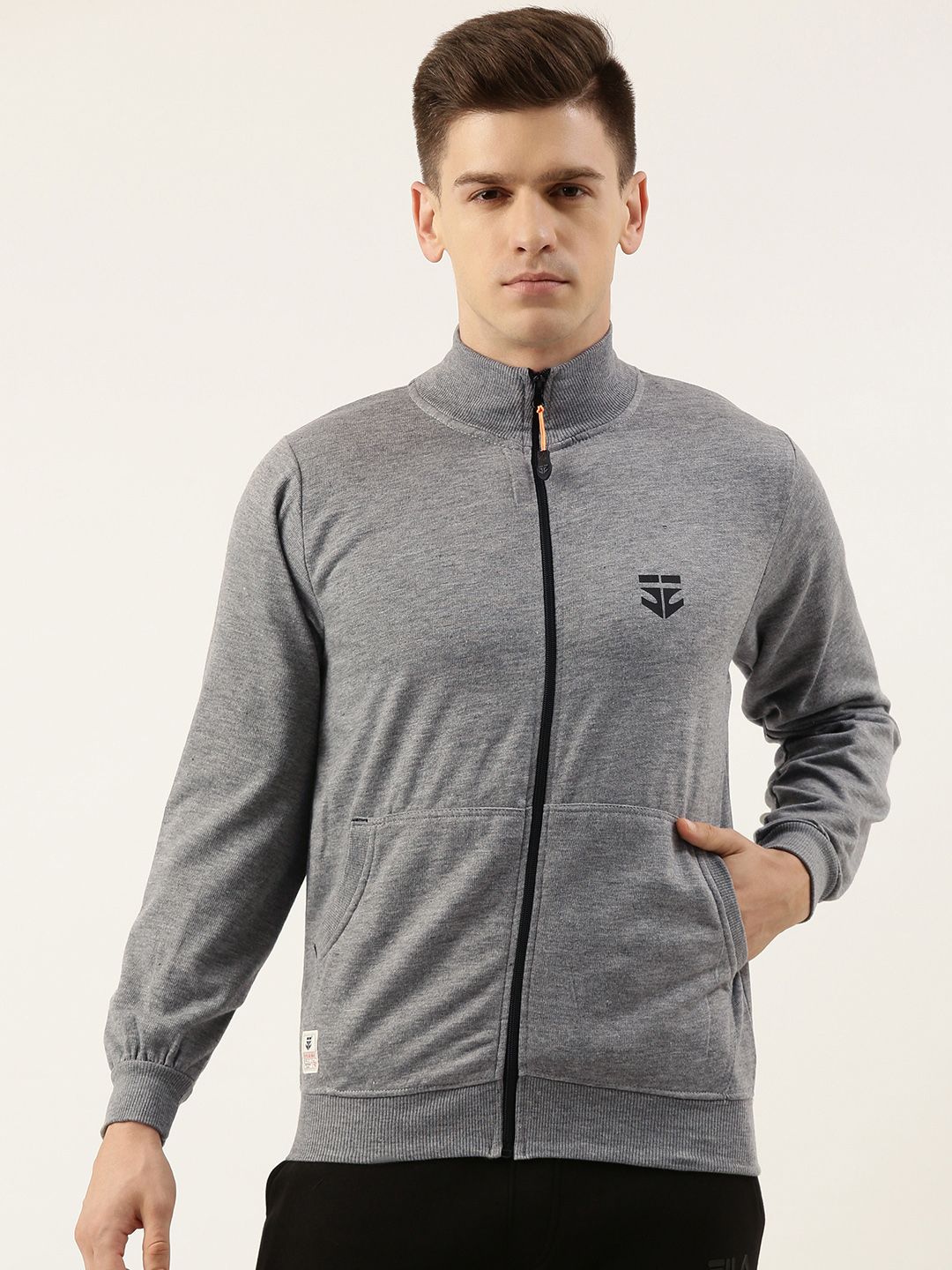 Sports52 wear Men Grey Solid Lightweight Dry Fit Training Jacket deal from myntra