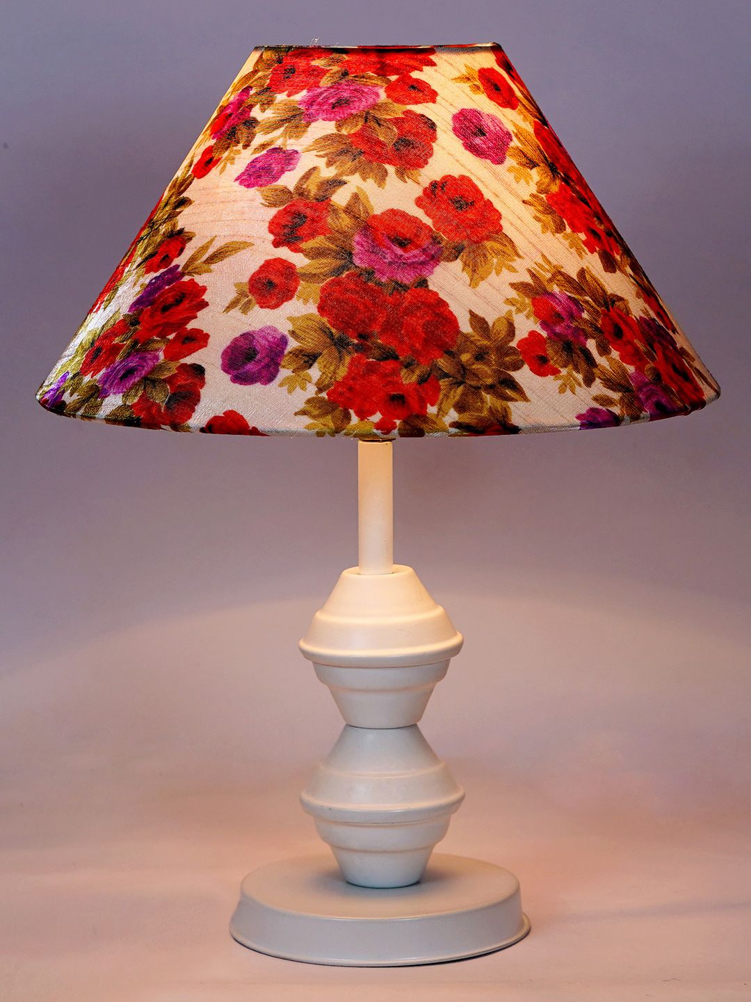 foziq White Printed Table Lamps Price in India