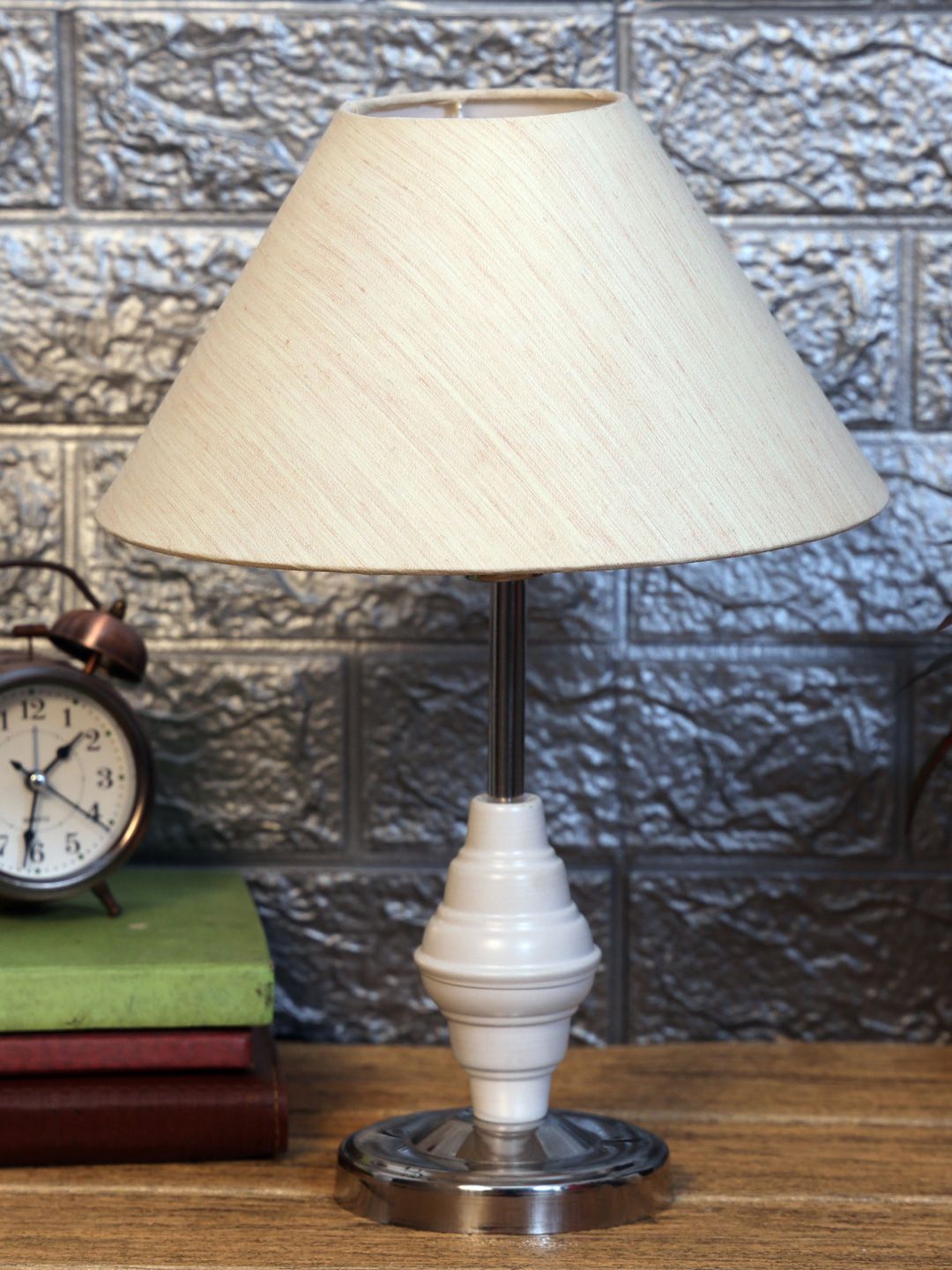 foziq White Solid Table Lamp Price in India