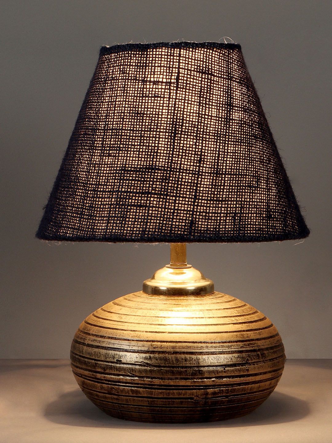 foziq Unisex Mustard Table Lamp Price in India