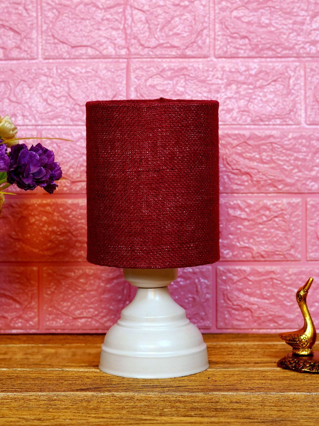 foziq White Solid Table Lamp Price in India