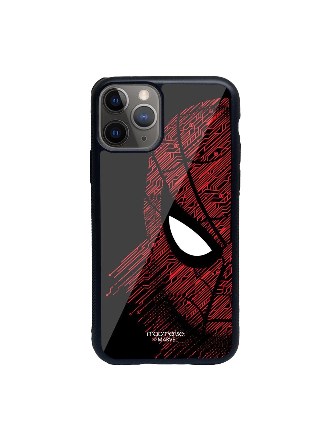 macmerise Black And Red Spiderman Print iPhone 11 Pro Max Phone Case Price in India