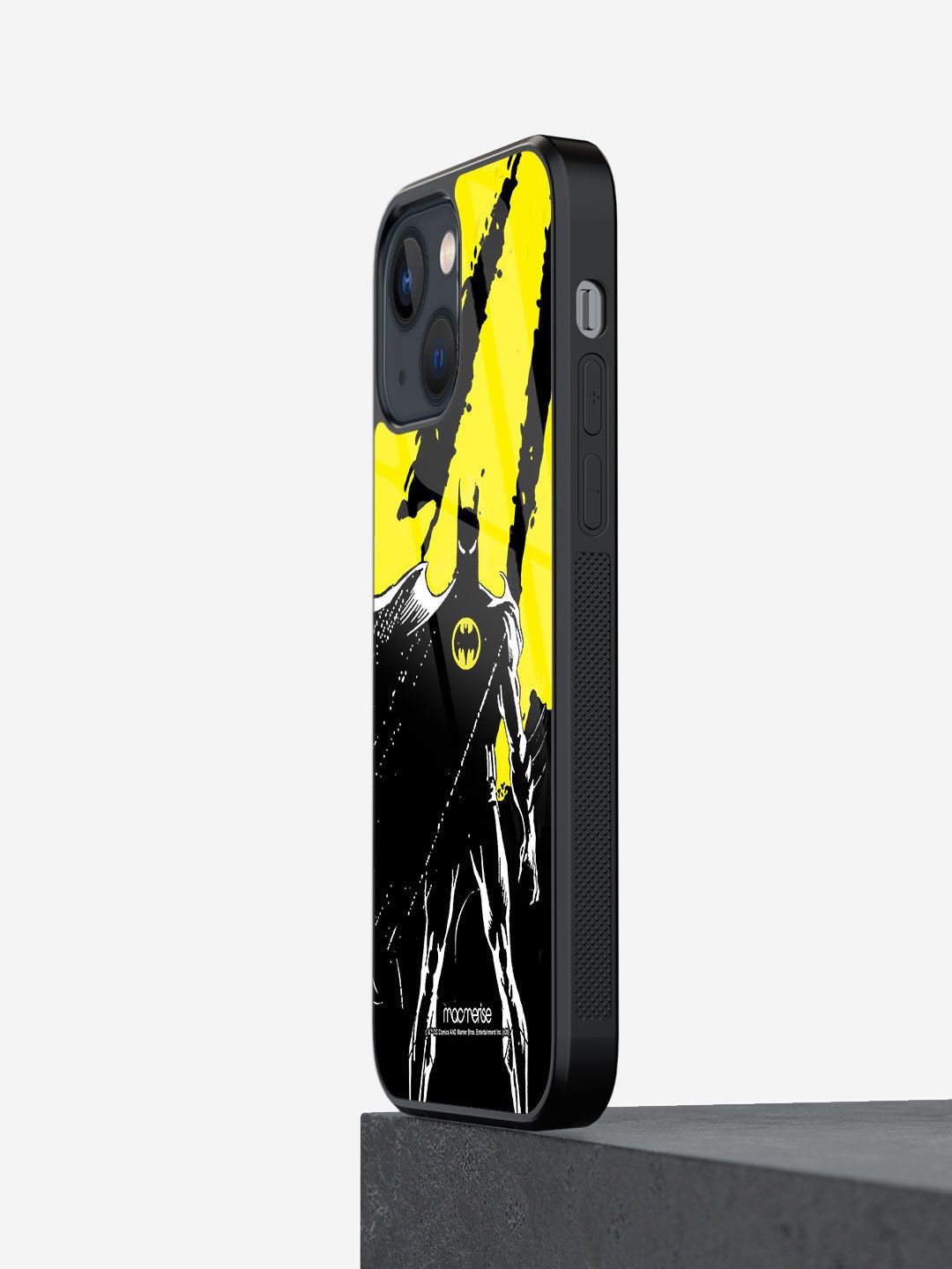 macmerise Black And Yellow Batman Print iPhone 13 Mini Mobile Phone Case Price in India