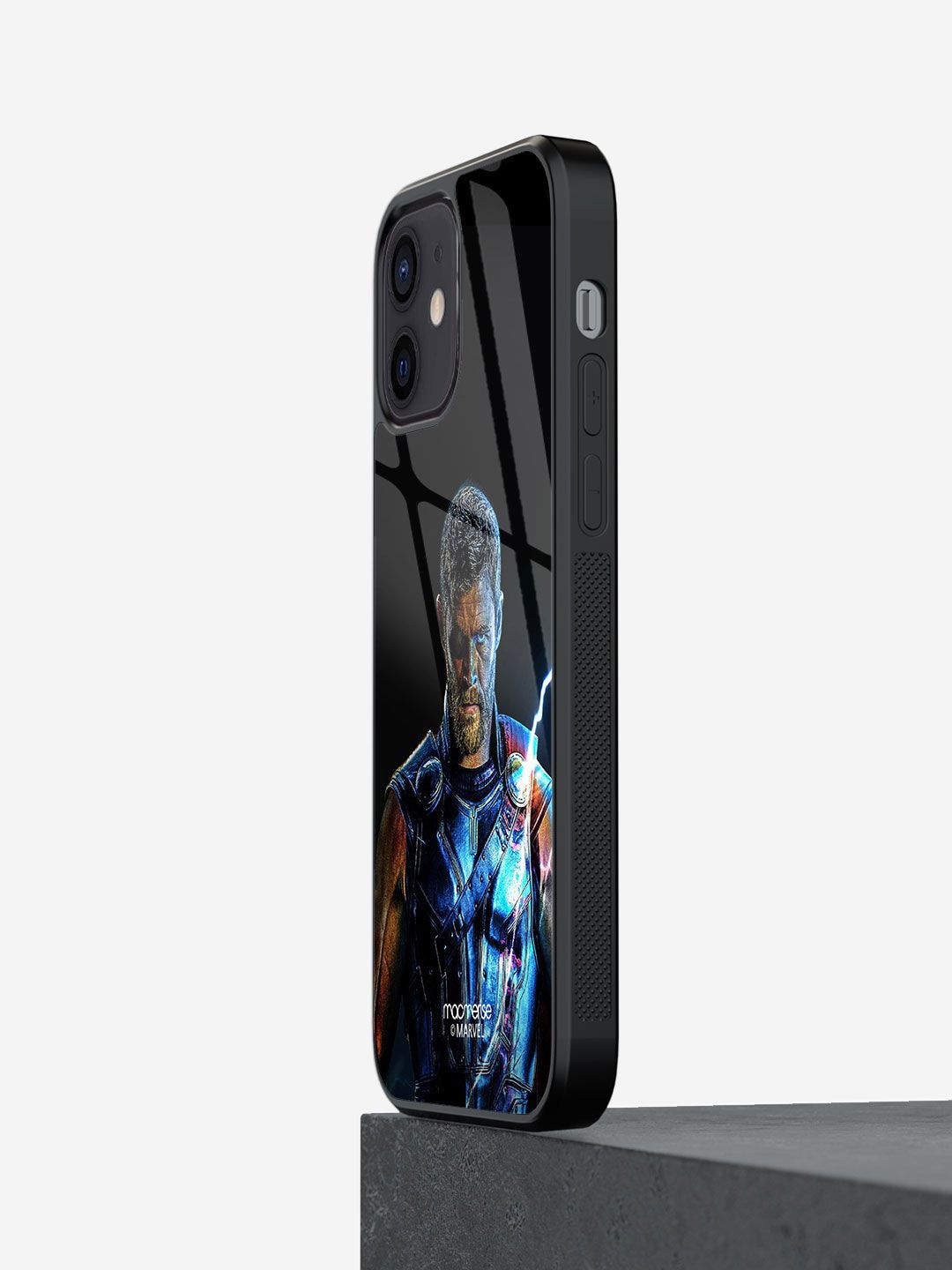 macmerise Black And Blue Thor Printed iPhone 12 Mini Phone Case Price in India