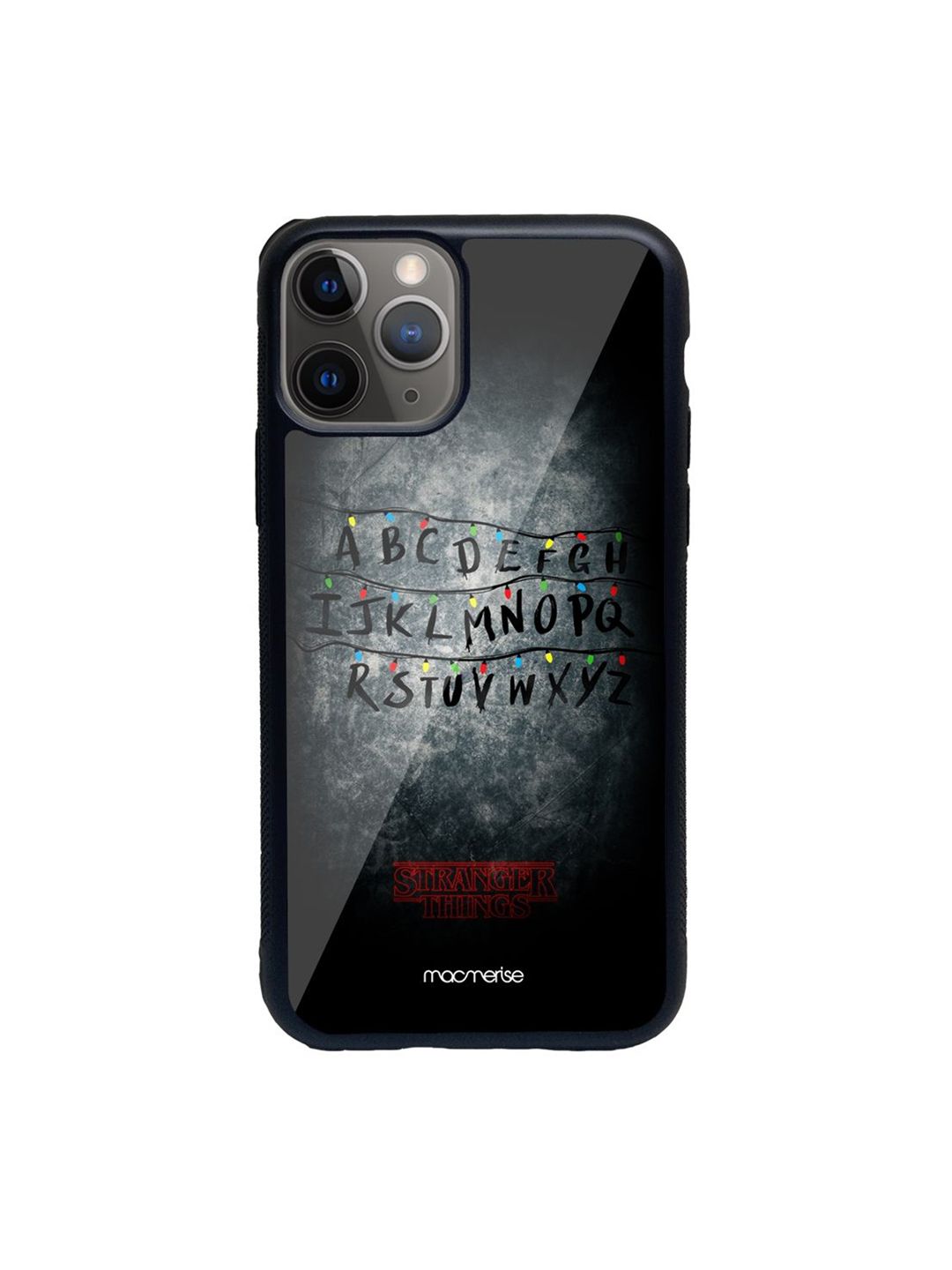 macmerise Black Typography Print iPhone 11 Pro Max Glass Back Case Price in India