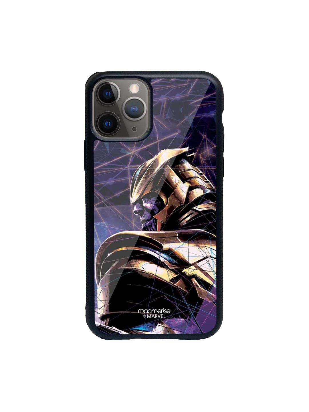 macmerise Blue And Black Thanos Printed  iPhone 11 Pro Back Case Price in India