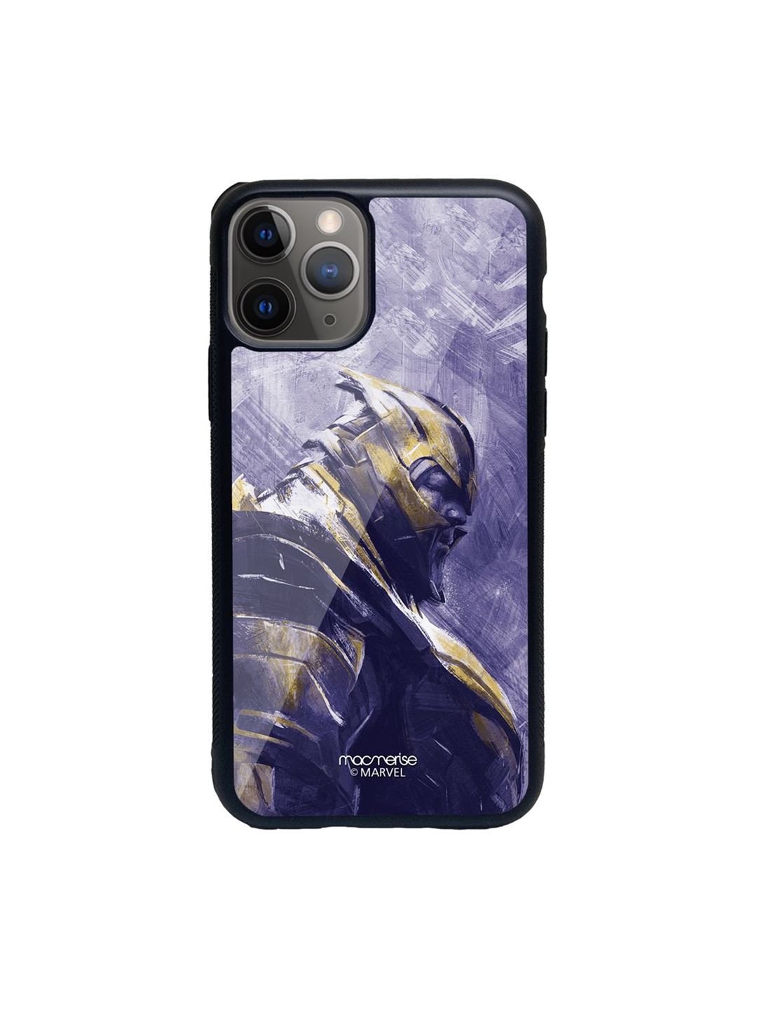 macmerise Purple And Black Thanos Printed iPhone 11 Pro Max Back Case Price in India