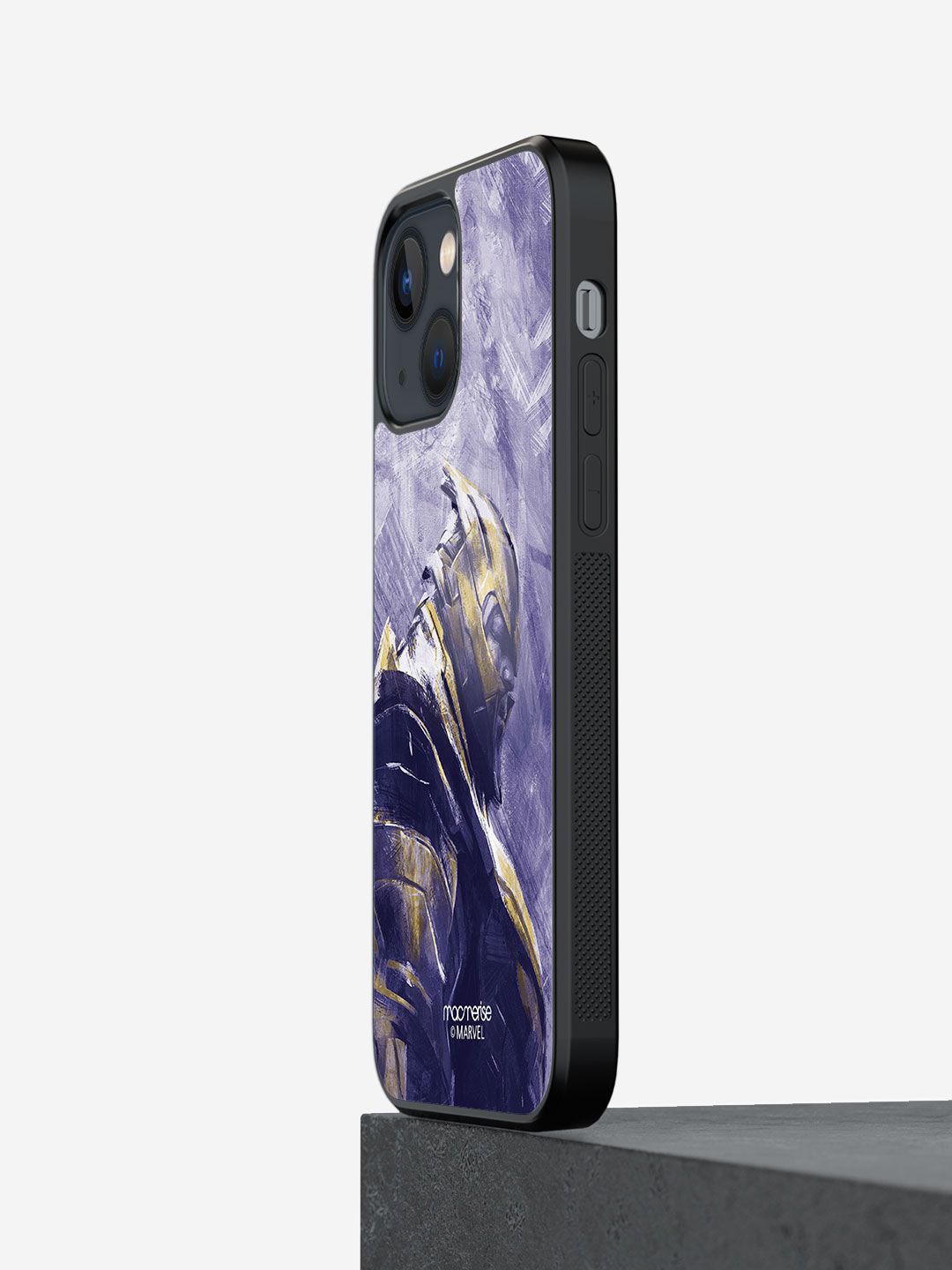 macmerise Purple Printed Iphone 13 Glass Mobile Case Price in India