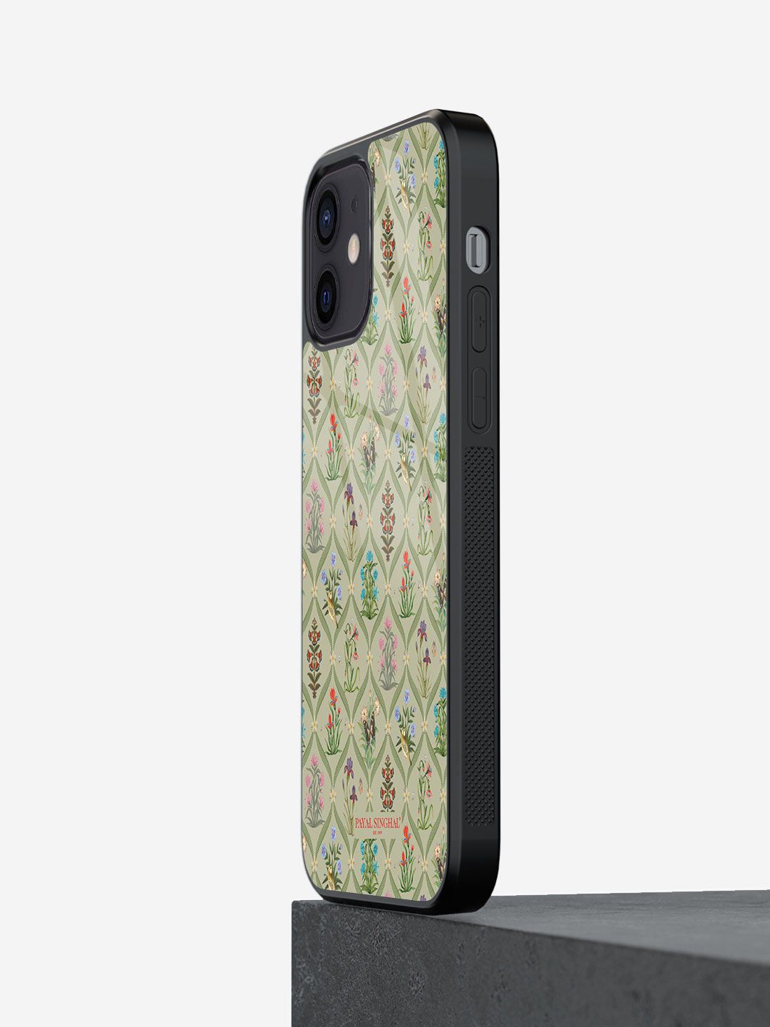 macmerise Green Mughal Motifs Print iPhone 12 Mini Back Case Price in India