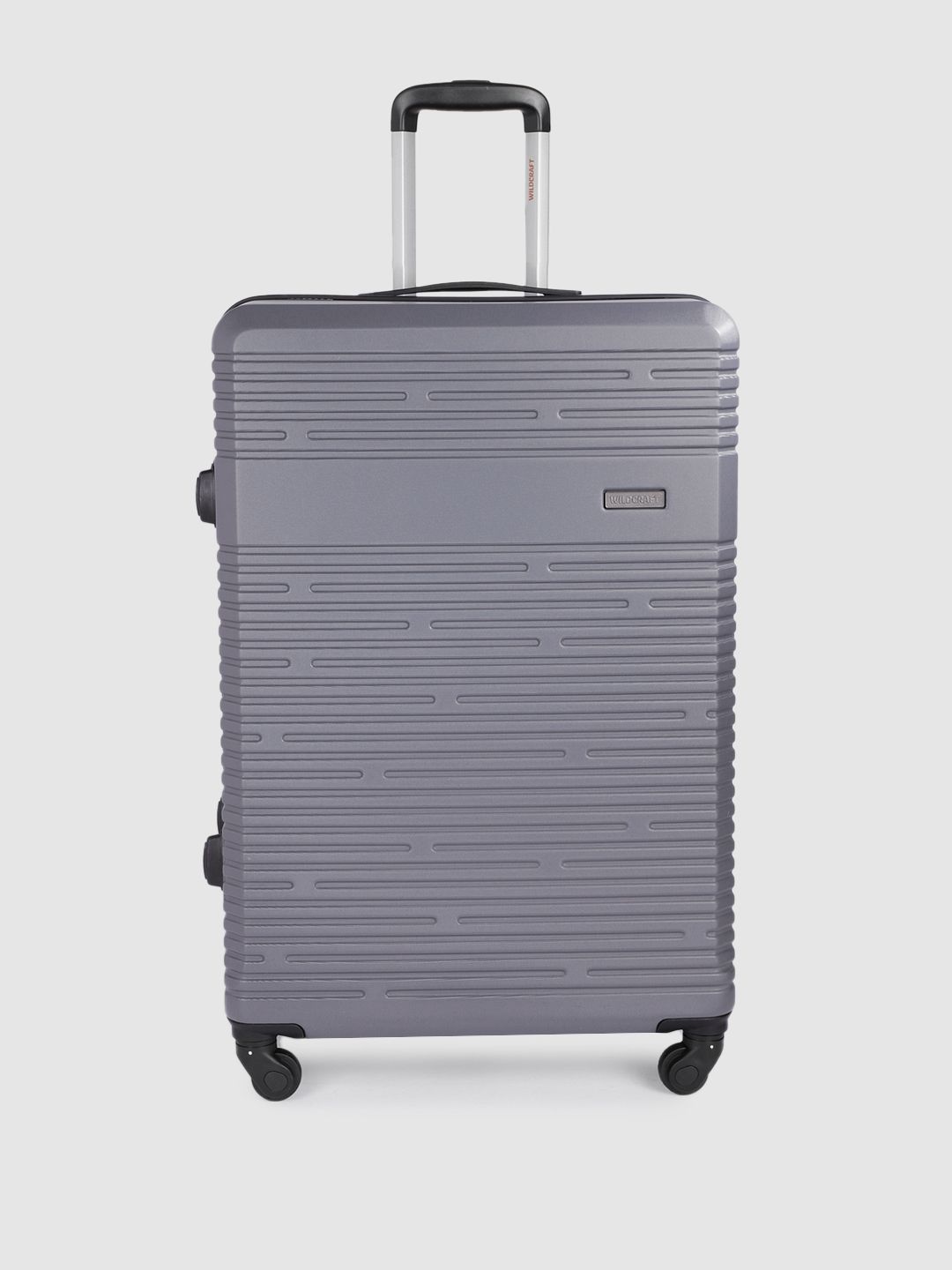 Wildcraft Grey Gypsos Textured Hard Sided Large Trolley Suitcase