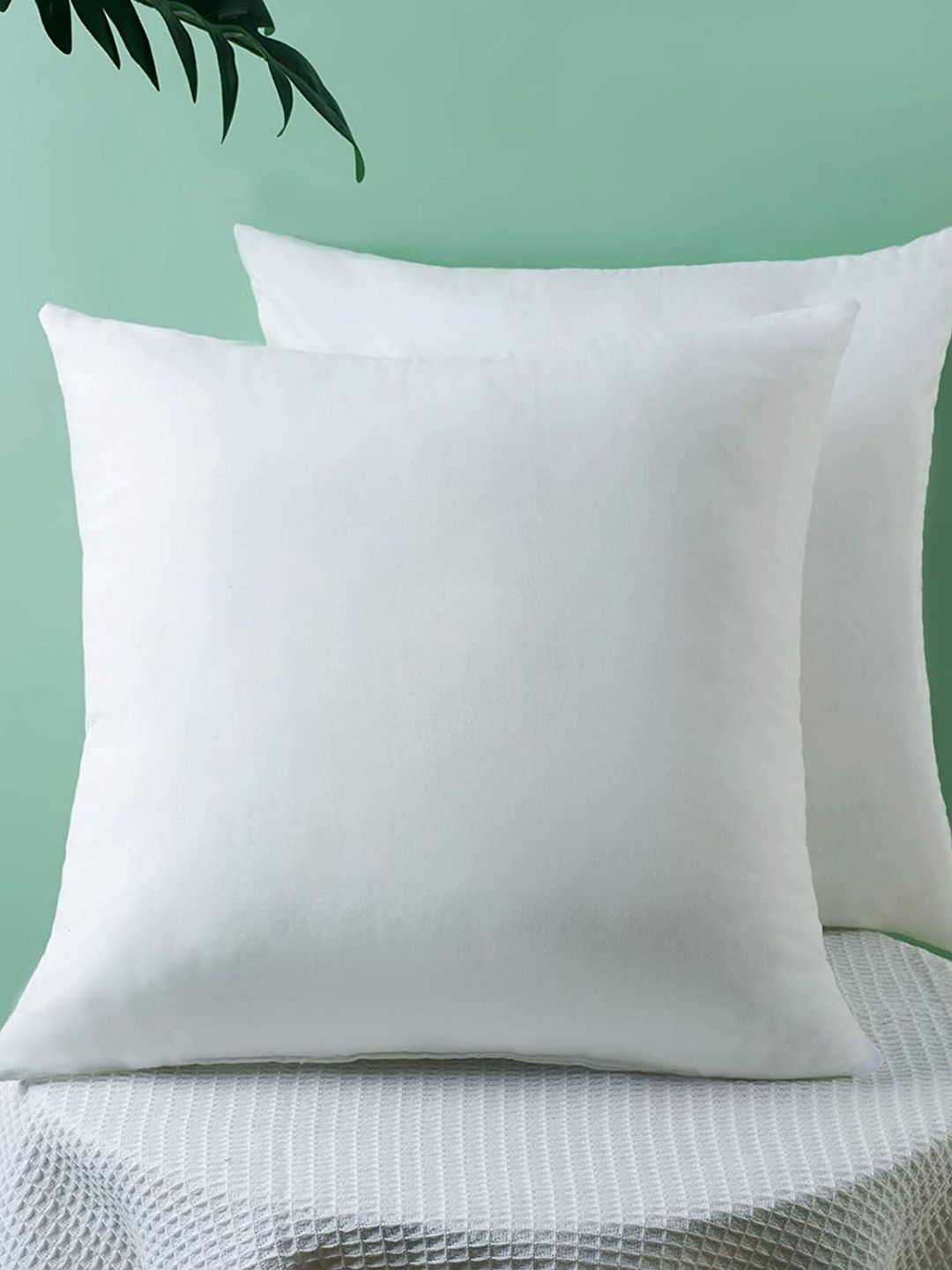 Bajo's Pack Of 3 White Solid Cushions Price in India
