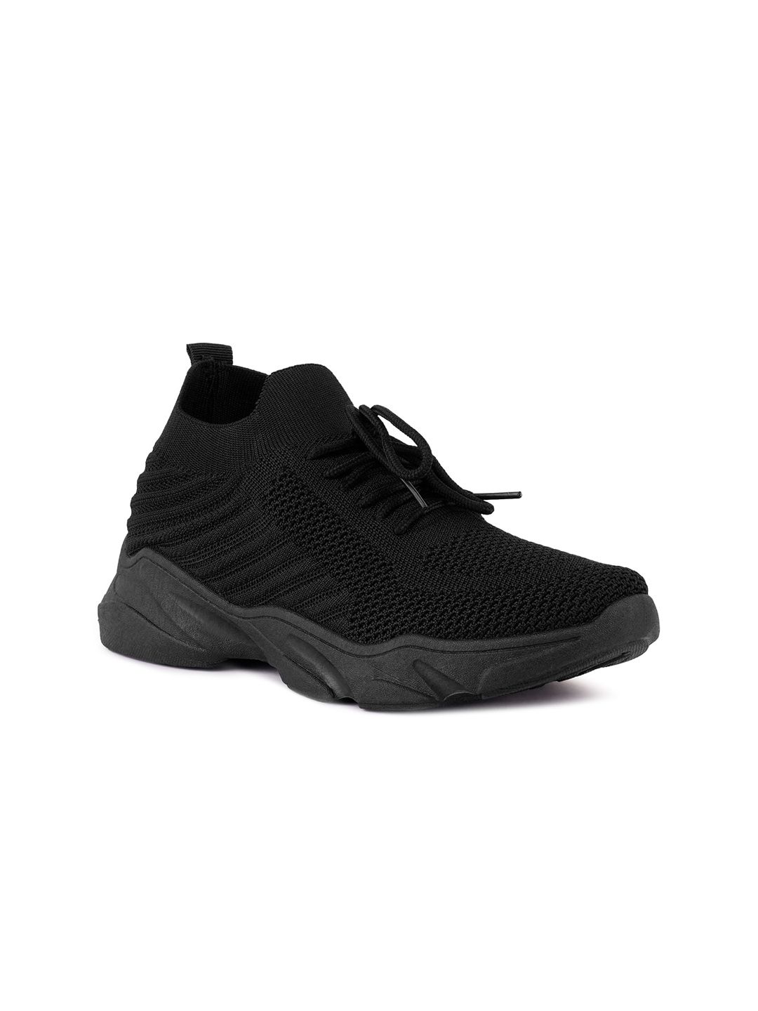 London Rag Women Black Woven Design Sneakers Price in India