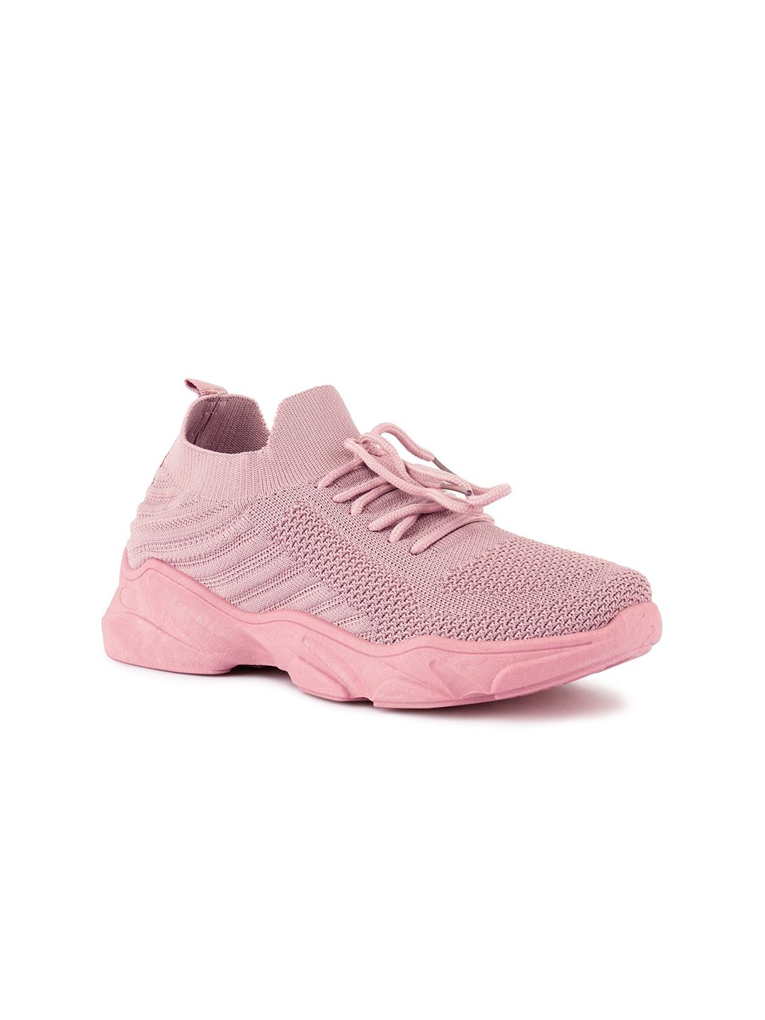 London Rag Women Pink Woven Design Sneakers Price in India