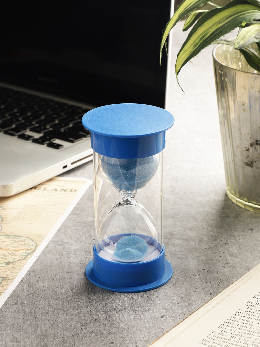 EXIM DECOR Blue Double Tube 30 Minutes Sand Timer Showpiece Price in India