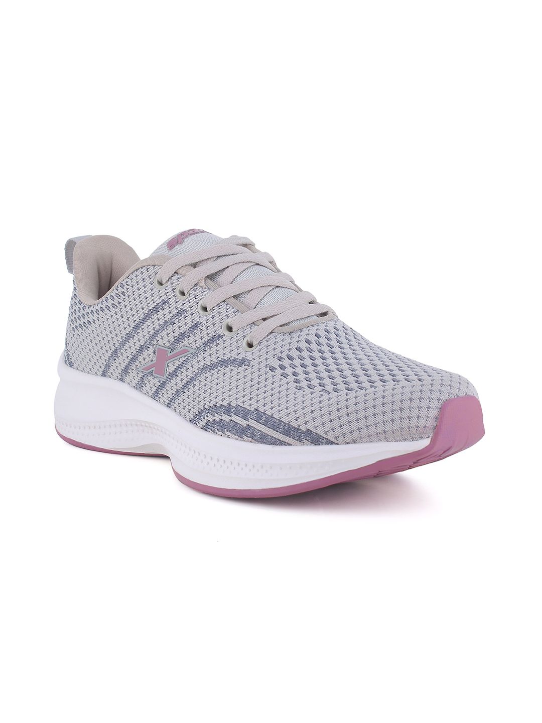 Sparx Women Grey Mesh Running Non-Marking Shoes Price in India