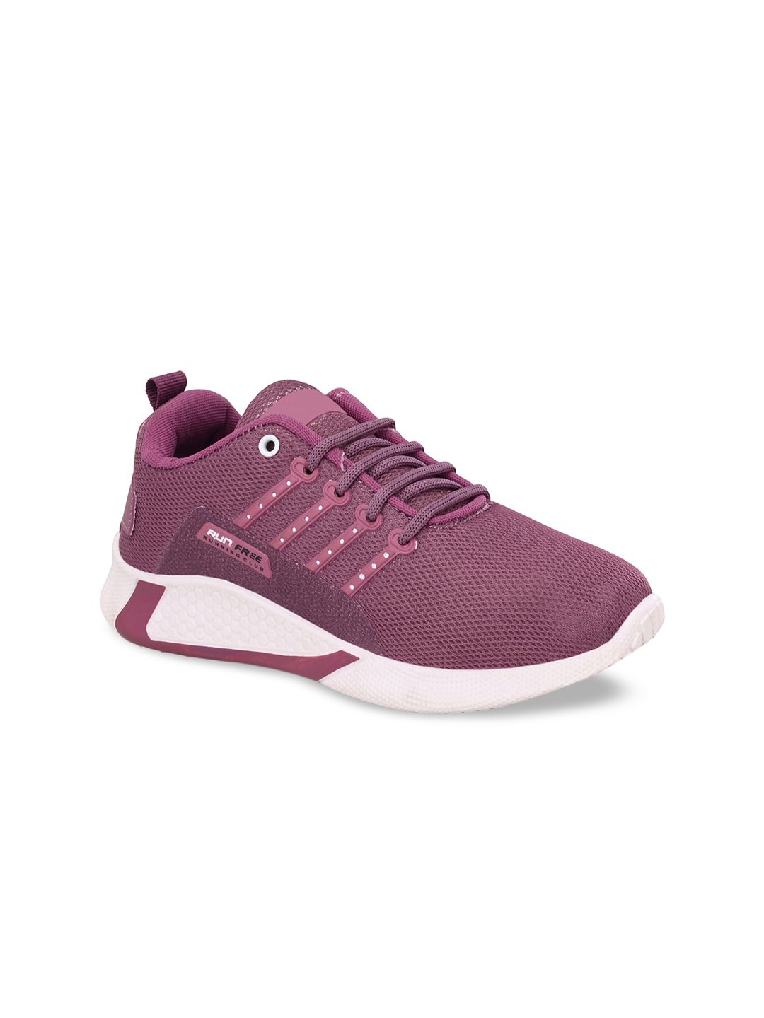 HERE&NOW Women Mauve Textured Mesh Sneakers Price in India