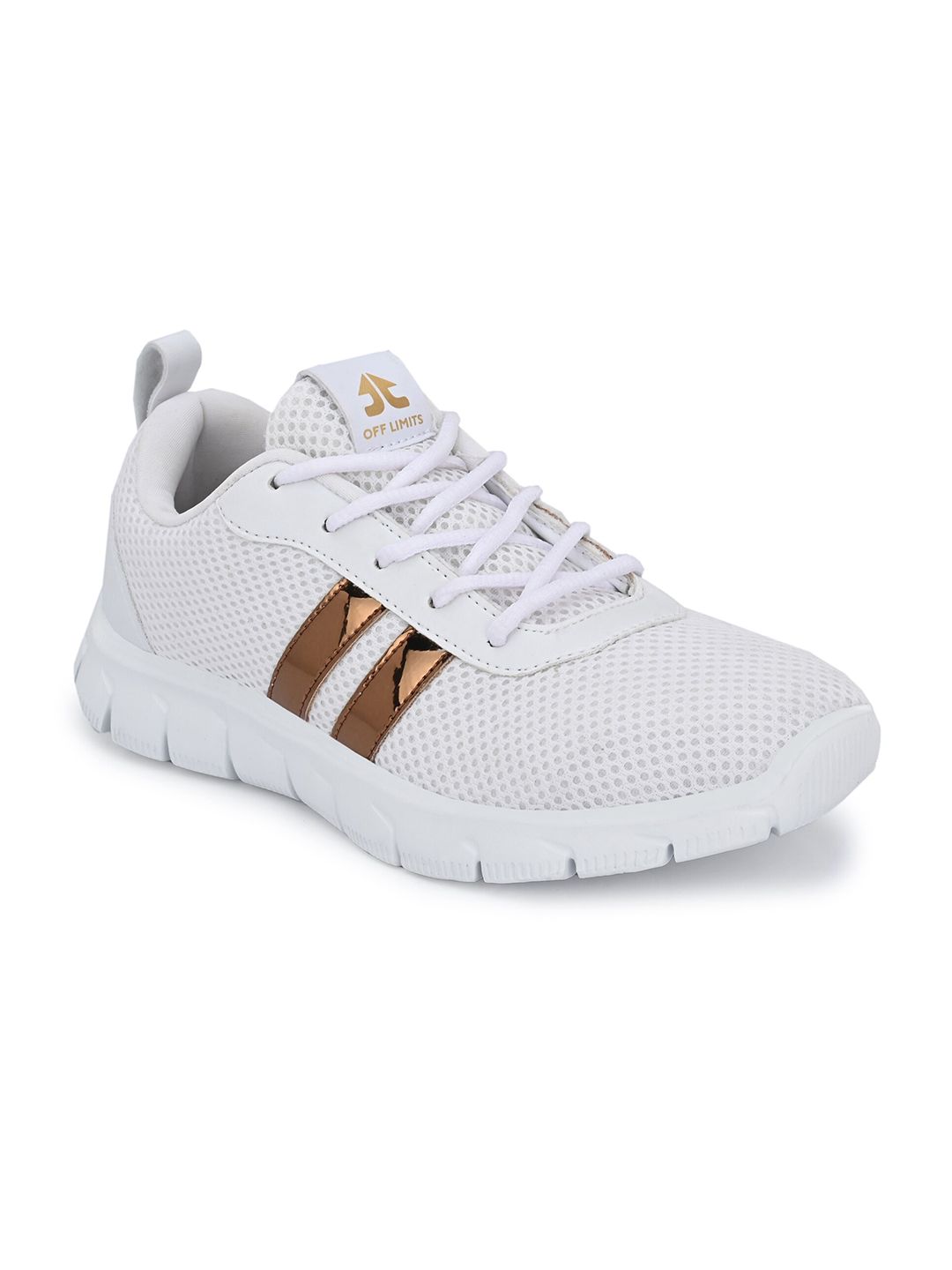 OFF LIMITS Women White Mesh Running Non-Marking Shoes Price in India